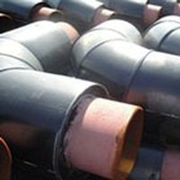 Коліно сталеве в пе оболонці 45/110 Коліно сталеве в пе оболонці 45/110