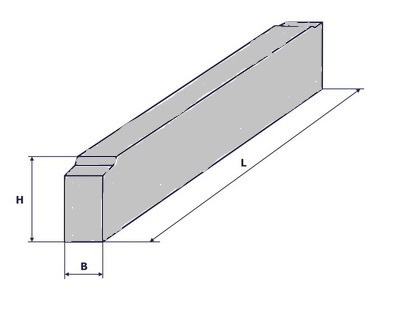 Прогін тавровий ПР 34.5.5-5АШ Прогін тавровий ПР 34.5.5-5АШ